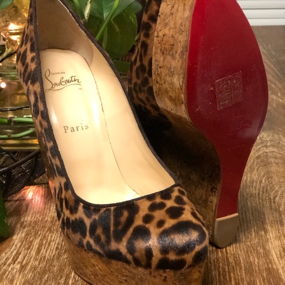 Christian Louboutin Pony Hair Wedges - Picture 5 of 7